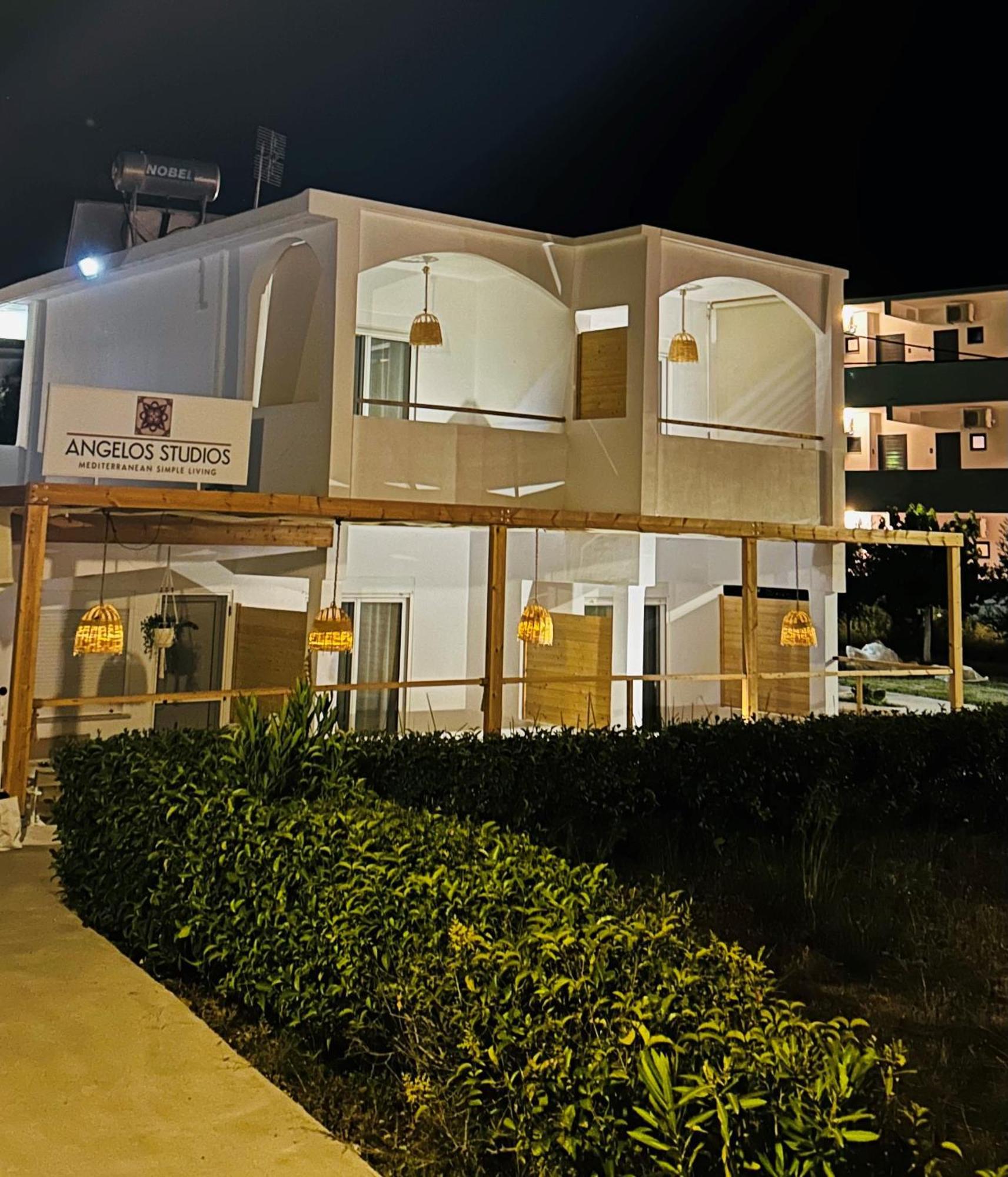 Angelos Studios 1-2 In Faliraki Rhodes-Ground Floor 外观 照片